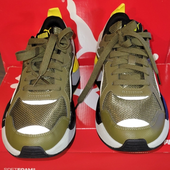 PUMA X-RAY Mesh Men's Sneakers in Dark Olive/High Rise - Picture 5 of 11